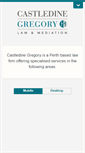 Mobile Screenshot of cglawmediation.com.au
